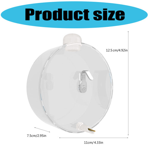 Auto Touch Activated Bird Waterer 250ml Corrosion Resistant Cage 2
