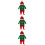 3 Sets Santa Claus Costume Xmas Jumpsuit 8