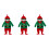 3 Sets Santa Claus Costume Xmas Jumpsuit 4