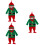 3 Sets Santa Claus Costume Xmas Jumpsuit 7