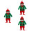 3 Sets Santa Claus Costume Xmas Jumpsuit 6
