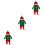 3 Sets Santa Claus Costume Xmas Jumpsuit 5