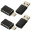 4Pcs USB-C To USB Adapter OTG 3.0 Type-C Converter 10