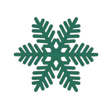 (Green（9.3 * 10.5cm）, 4pcs) HOT CHRISTMAS PARTY TABLE MATS Placemats Red Snowflake Dinner Dinning Set XMAS