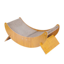 Cat Scratcher Toy Cat Scratching Board Bed Cute Moon Shape-1
