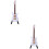 2 Pièces Mini Guitare Électrique 10 Cm Avec Boîte Et Support 6