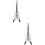 2 Pièces Mini Guitare Électrique 10 Cm Avec Boîte Et Support 7