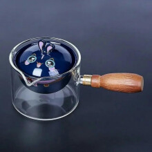 Ceramic Glass Teapot Gongfu Style 360 Rotation Automatic Single Pot Tea Maker