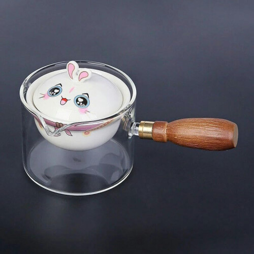 Ceramic Glass Teapot Gongfu Style 360 Rotation Automatic Single Pot Tea Maker 2