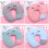 Soft Neck Support Pillow Shape Neck Pillow, Breathable-Pink 6
