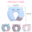 Soft Neck Support Pillow Shape Neck Pillow, Breathable-Pink 3