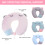Soft Neck Support Pillow Shape Neck Pillow, Breathable-Pink 4