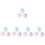 15 Boxes Children's Stage Makeup Face Jewels Butterfly Flatback 7