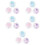 15 Boxes Children's Stage Makeup Face Jewels Butterfly Flatback 9