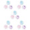 15 Boxes Children's Stage Makeup Face Jewels Butterfly Flatback 10