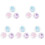 15 Boxes Children's Stage Makeup Face Jewels Butterfly Flatback 4
