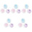 15 Boxes Children's Stage Makeup Face Jewels Butterfly Flatback 5