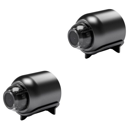 2Pcs 2Mp Night Vision Motion Remote Camera 2