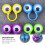 15Pcs Fingergäspel Glittriga Ringar Bollar Partyaccessoarer 9