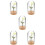 5Pcs Miniatyrhus Blomlåda Rosmodell Realistisk Mini 10