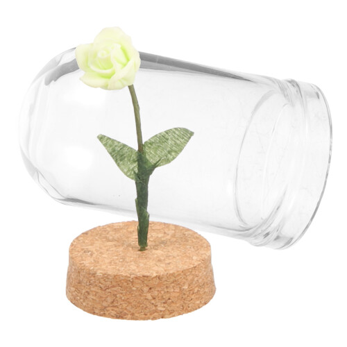 5Pcs Miniatyrhus Blomlåda Rosmodell Realistisk Mini 1
