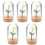 5Pcs Miniatyrhus Blomlåda Rosmodell Realistisk Mini 5