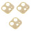 3 Pcs Camera Lens Protective Frame With Rhinestone For Iphone12 3