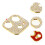3 Pcs Camera Lens Protective Frame With Rhinestone For Iphone12 10