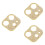 3 Pcs Camera Lens Protective Frame With Rhinestone For Iphone12 6
