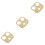 3 Pcs Camera Lens Protective Frame With Rhinestone For Iphone12 5