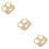 3 Pcs Camera Lens Protective Frame With Rhinestone For Iphone12 9