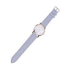 2Pcs Stylish Snowflake Face Christmas Watch For Women Silver