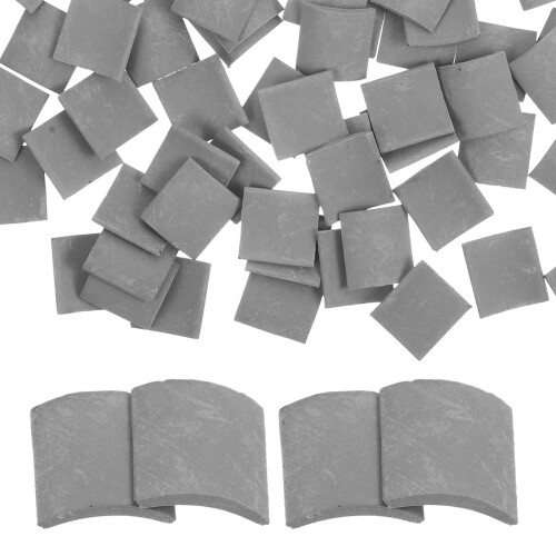 70Pcs Simulerade Små Takpannor Diy Miniatyrer Mini Husaccessoarer 2