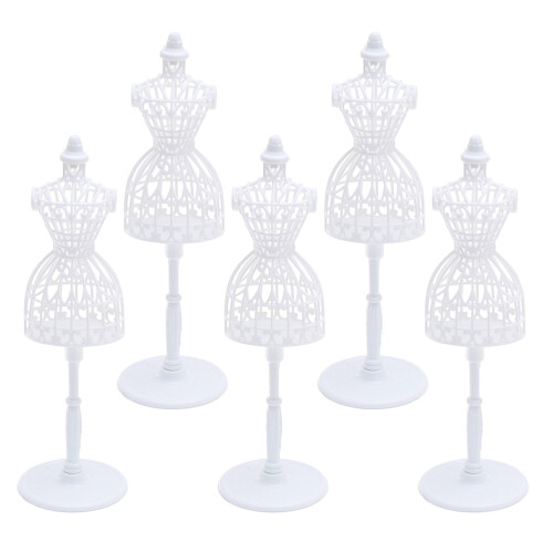 12Pcs Mini Kläddocka Mannekäng, Hållbart Konstmannekäng, Minikläder
