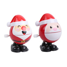 6 Pcs Jumping Santa Claus Clockwork Toys Wind-Up Party Favors For Kids