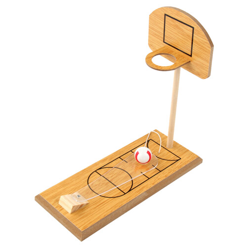 Wooden Basketball Game Mini Tabletop Portable Set