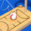 Wooden Basketball Game Mini Tabletop Portable Set 6