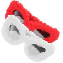 8 Stycken Plush Solglasögon Mode Ögonknektar Fester Rekvist