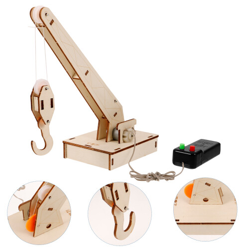 Sett Stämgångs Science Lärandekit Diy Kranmodell För Barn 2