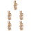 5Pcs Tecknad Handdocka Förälder-Barn 8