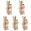 5Pcs Tecknad Handdocka Förälder-Barn 4