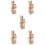 5Pcs Tecknad Handdocka Förälder-Barn 10