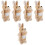 5Pcs Tecknad Handdocka Förälder-Barn 6