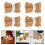 6Pcs Mini Hästackar 2,5 Cm Handgjorda För Dockskåp DIY 9