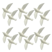 15Pcs Miniatyrduvafigur Dockhus Fåglar För Barn