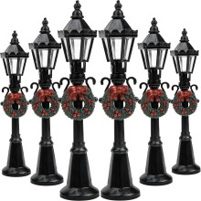 6Pcs Miniatyr Dockshus Lampa Modeller Ljusdekoration