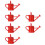 6St Mini Vattningskanna I Alloy, Mini 7