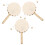 3Pcs Trähantverksmålning Rattle-Drum Modell Målning I 9