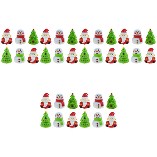 36 Pcs Christmas Themed Pull Back Playthings Ornaments 2
