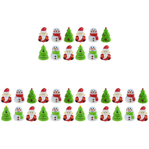 36 Pcs Christmas Themed Pull Back Playthings Ornaments 1